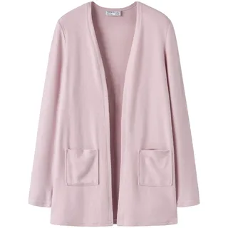 NAME IT Mädchen Nkfvicti Ls Knit Card L Noos Strickjacke, Burnished Lilac, 116 EU
