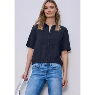 STREET ONE Kurzarmbluse Blau 36