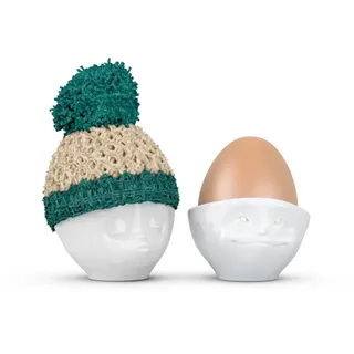 FIFTYEIGHT Eierbecher Mützchen elfenbeinsmaragd