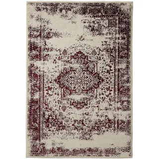 benuta Vintage-Teppich Suki 200/300 cm , Kunststoff , Vintage , Rechteckig , 200x300 cm , Oeko-Tex® Standard 100 , für Fußbodenheizung geeignet, in verschiedenen Größen erhältlich, pflegeleicht , Teppiche und Böden, Teppiche, Vintageteppiche