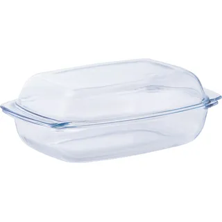 VAN WELL Brat- und Backform Glas, B/H/L: ca. 22x7x34 cm