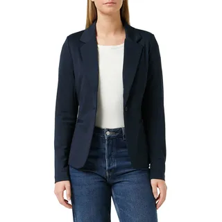 ICHI IHKATE BL Damen Blazer Kurzblazer Jacke Ein-Knopf-Blazer mit Stretch und Reverskragen, Größe:S, Farbe:Total Eclipse (14044)