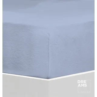 Florella Spannbettlaken »FS9, Flausch-Frottee, mit Rundum-Gummi, 80 % Baumwolle, 20 % Polyester« für Matratzenhöhe bis 25 cm geeignet, blau