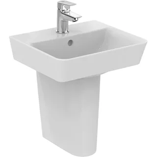 IS Handwaschbecken Connect Air Cube 1 Hl. m.Ül. 400x350x150mm Weiß - Weiß