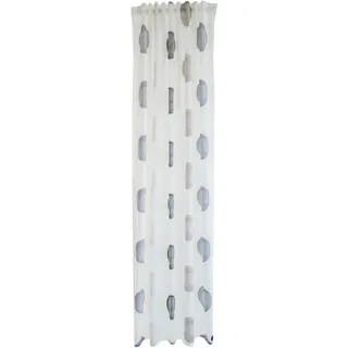 Homing Kaleo verdeckte Schlaufen 140 x 245 cm Weiß/Grau 1 Stk.