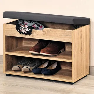 KESPER Schuhschrank mit Sitzkissen, Material: Faserplatte, Maße: B60 x H45 cm Garderobe, Garderobenbänke