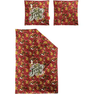 IRISETTE Monte 8584 Floral Rot 135 x 200 cm + 80 x 80 cm