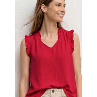 STREET ONE Rüschenbluse rot 40