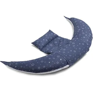 Nuvita 7100 DreamWizard Stillkissen Seitenschläferkissen und Schwangerschaftskissen-Multifunktion 12 in 1 mit verstellbarem Lendenwirbelstütze-Stillkissen&Baby Kissen-Made in Italy (Blue Star)