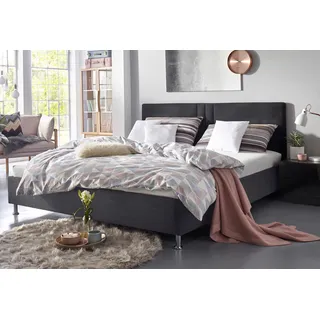 Westfalia Schlafkomfort Polsterbett »Elba« wahlweise mit LED-Beleuchtung, grau