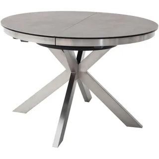 MCA Furniture Esstisch Winnipeg , silber , Maße cm H: 76 Ø: 120.0