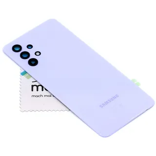 Akkudeckel für Samsung Original für Samsung Galaxy A32 4G (A325F) Lila Backcover Deckel Rückwand mit mungoo Displayputztuch