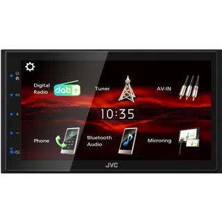 JVC KW-M180DBT 2-DIN Autoradio mit DAB+ und Bluetooth