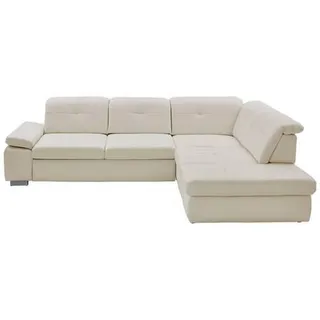 Beldomo Premium Ecksofa , Weiß , Leder , Echtleder , Rindleder , Ottomane rechts, Eckteil, L-Form , 312x260 cm , Goldenes M , erweiterbar, Typenauswahl, Bettkasten erhältlich, Fußauswahl, Lederauswahl, Stoffauswahl, planbar, Relaxfunktion, Sitzqualitäten, seitenverkehrt erhältlich, Bettfunktion erhältlich, Hocker erhältlich, Rückenfutter, individuell planbar , Wohnzimmer, Sofas & Couches, Wohnlandschaften, Ecksofas