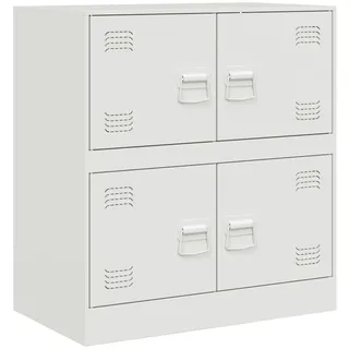 Sideboard Weiß 67x39x73 cm Stahl - Weiß