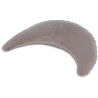 Theraline Plüschmond Kissen Taupe