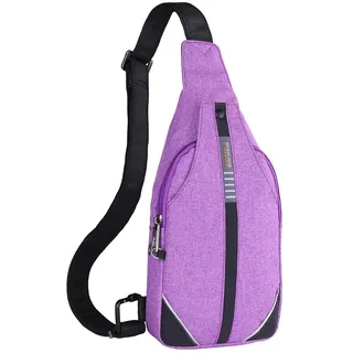 WATERFLY Anti-Diebstahl Sling Bag für Damen und Herren Brusttasche Hippie Crossbody Bag Multipurpose Daypack