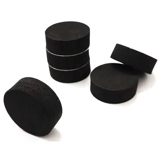 100 Stück unsichtbare runde Blumentopffüße, selbstklebende EVA-Pflanzenerhöhungen, rutschfest, schwarz, für Innen- und Außenbereich, 30 x 11 mm
