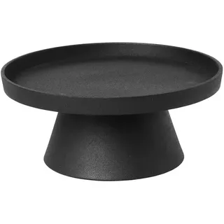 Broste Copenhagen Holger Kerzenplatte Alu Black Ø 24 cm