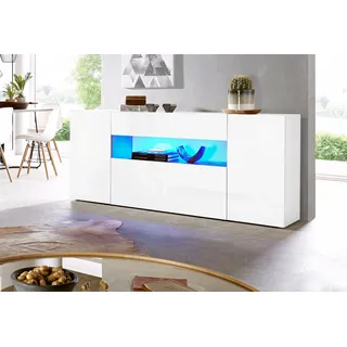 INOSIGN Sideboard »Potenza« Breite 180 cm, ohne Beleuchtung, weiß