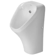 Duravit Urinal DuraStyle, Zulauf von hinten mit Spüldüse, mit Fliege, rimless, Farbe: Weiß mit Wondergliss