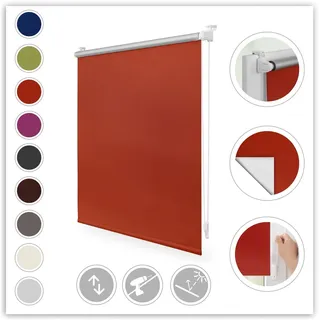 Thermo-Rollo Klemmfix 70 x 150 cm terracotta