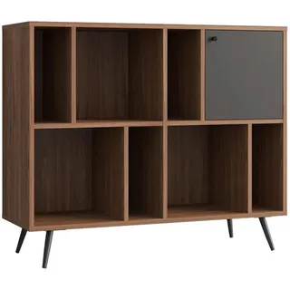 SalesFever Bücherregal 118 x 40 x 76 cm Braun