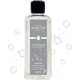MAISON BERGER Lampe Berger Nachfüllung Air Pur, 500 ml | Neutrale Nachfüllung 500 ml für Lampe Berger Katalyse-Duftlampe, ca. 80 h, hilft Gerüche zu neutralisieren