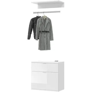 inn.furn Garderobenschrank SystemX 61 cm Weiß