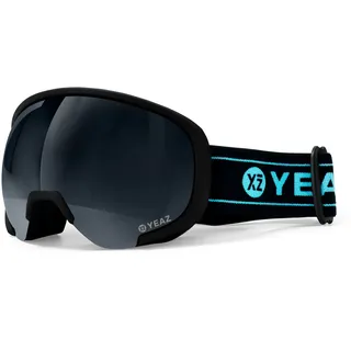 YEAZ "Ski- und Snowboard-Brille schwarz/matt schwarz BLACK RUN", schwarz,