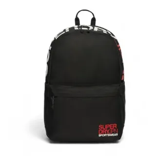 Superdry für Damen. W9110397A Rucksack mit Windyachter Montana Logo schwarz (OSFA), Lässig, Polyester