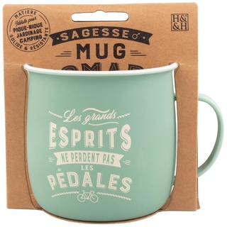 MUG NOMADE - Personalisierte Tee- und Kaffeetasse mit Radfahrermotiv – Geschenk für Damen und Herren