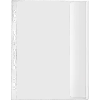 Veloflex 5340000 - Dokumentenhüllen DIN A4, PP, 130my, dokumentenecht, transparent, farblos, 10er Packung