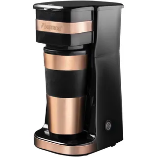 Bestron Kaffeemaschine mit Isolierbecher kupfer