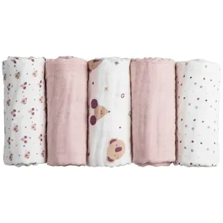 Koala Babycare Soft Touch 50x25 Cm Musselin 5 Einheiten - Pink - One Size