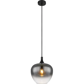 Globo Lighting|Hängeleuchte Metall schwarz matt, 1x E27 - Schwarz