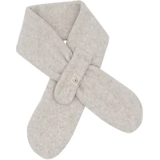 Schal MAXIMO, Mädchen, braun (hellbraun, meliert), Fleece, Baumwolle, meliert, Modetücher Schal, Baumwolle, Steckschlaufe, weich, wärmend, basic, bequem