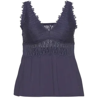 LASCANA Spitzentop Damen nachtblau Gr.32/34
