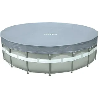 Intex Deluxe Pool Cover grau Ø 488 cm
