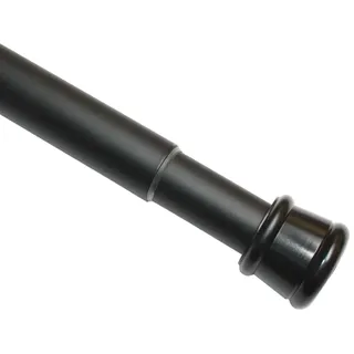 GARDINIA Vorhangstange 1-läufig Ø 26 mm 100 cm Schwarz