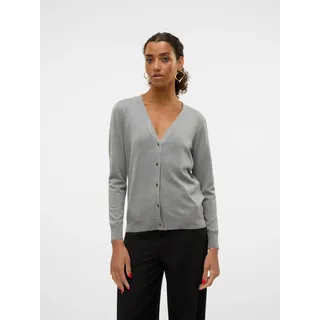 Vero Moda VMSILJE LS V-Neck Cardigan Grau L