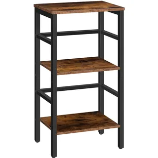 HOOBRO Leiterregal, Standregal, 3 Ebenen Bücherregal, Querstangen-Design, Multifunktionales Ablageregal, Stabiler Metallrahmen, Industriestil, für Wohnzimmer, Schlafzimmer, Arbeitszimmer EBF80CJ01G1