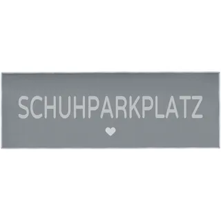 NVGFTG Schuhparkplatz Fußmatte 35 × 100 cm Fußabstreifer Grau Schmutzfangmatte Waschbar Fussmatte Schmutzmatte Schmal Türmatte Eingangsteppich Innen
