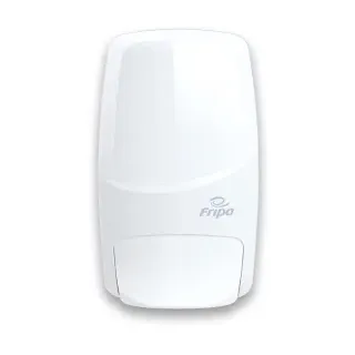 Fripa Seifenspender aus Kunststoff, weiß, Wiederbefüllbarer Spender für Flüssigseife , 500 ml - Spender