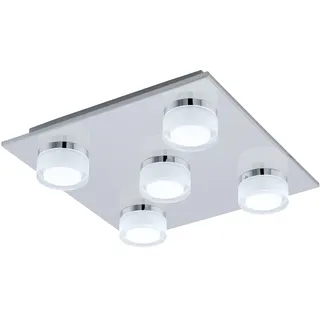 EGLO Romendo 5 flammig quadratisch Chrom