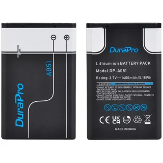 DuraPro 2Pakcs A051 Battery Akku for Fritz!Fon C6 Telekom Sinus 806, Snom M65, Telefunken FHD 170/5