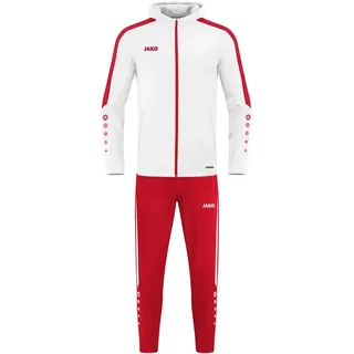 Jako Herren Präsentationsanzug Power, weiß/rot, XXL