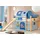 Spielbett Manuel 90 x 200 cm Kiefer massiv natur blau pirat