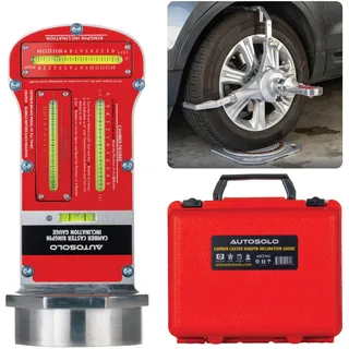 Zackman Scientific AutoSolo Magnetisches Sturz-, Nachlauf- und Spreizungs-Messgerät - Erschwingliches 3-in-1 Achsvermessungswerkzeug für DIY-Mechaniker