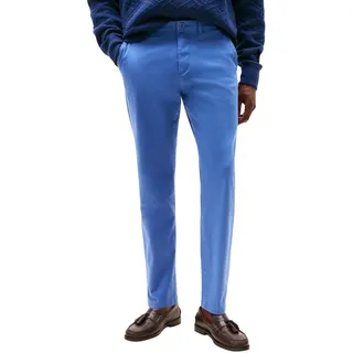 Tommy Hilfiger Herren Chino Hose Core Harlem Essential Twill Relaxed Fit, Blau (Angora Blue), 30W/29L